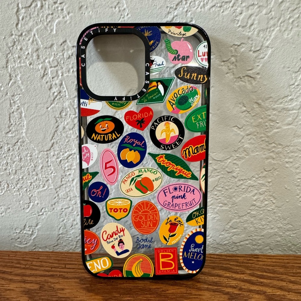 Casetify Fruit Stickers Phone Case for iPhone 12 Pro Max New Without Box